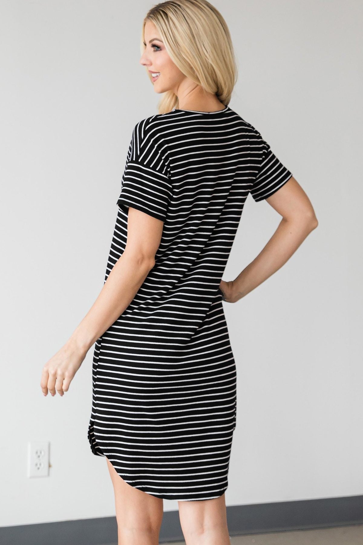 Adorable Striped Mini Dress